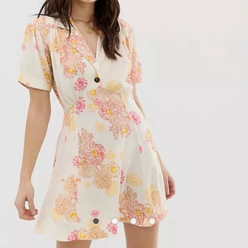 Free People Floral Print Dress size XS